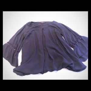 Navy Blue Naïf blouse.